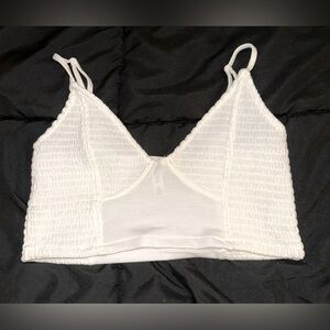 Zenana White Bralette/Crop Top Size M